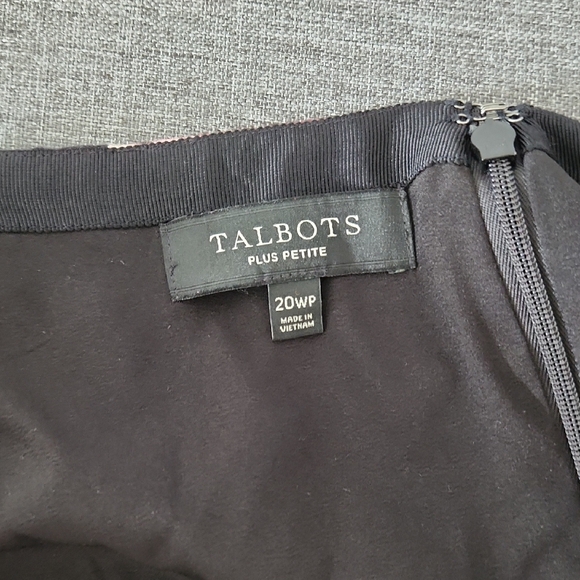Talbots Pink and Black Pencil Skirt Knee-Length - Picture 2 of 6